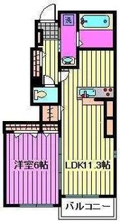 埼玉県さいたま市南区辻5【アパート】の間取り