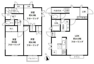 東京都杉並区浜田山2【一戸建】の間取り
