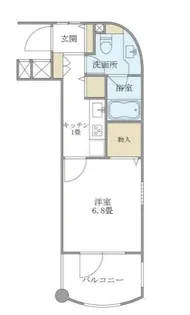 ユンヌフィーユ【4階】の間取り