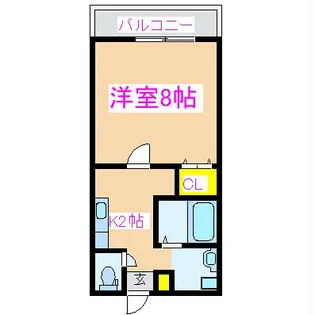 フェヴァリーF【2階】の間取り