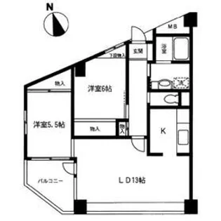 ル・クラブ【2階】の間取り