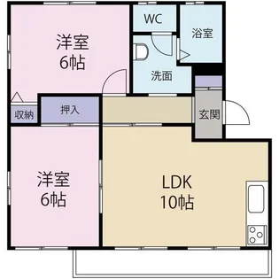 アリューリュリーザII【2階】の間取り