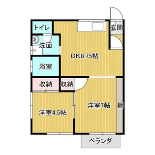 コーポ二見【2階】の間取り