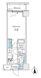 プレイズシード名駅北【3階】の間取り