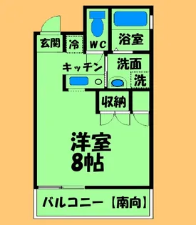アンリシェール橋本【4階】の間取り