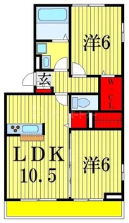 千葉県市川市平田3【アパート】の間取り