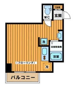 東京都渋谷区幡ヶ谷2【マンション】の間取り
