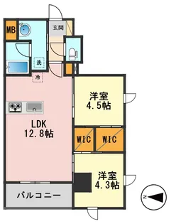 東京都江戸川区上篠崎4【マンション】の間取り