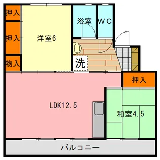 フィオーレガーデン【4階】の間取り