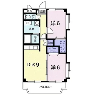 2DKの間取り画像