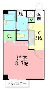 神奈川県厚木市元町【マンション】の間取り