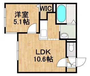 CANAAN住吉【4階】の間取り