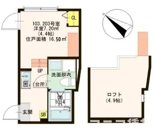 ハーモニーテラス足立III【1階】の間取り