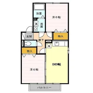 セジュール・ウィスタリア【2階】の間取り
