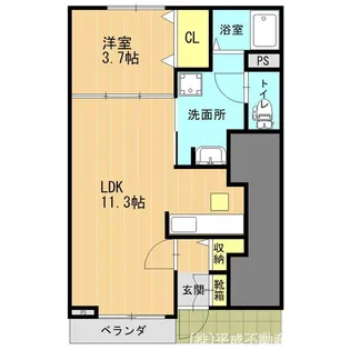 P’ ル・パレ【1階】の間取り