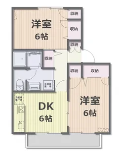 カーサ・フジ C棟【1階】の間取り