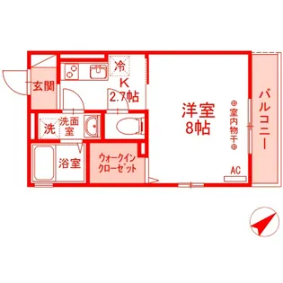 フレシール【2階】の間取り