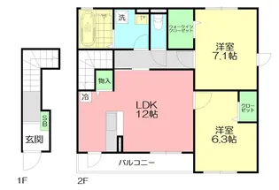 ラフォレスト【2階】の間取り