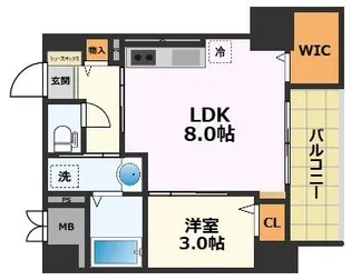 ラ・フュンフ【2階】の間取り