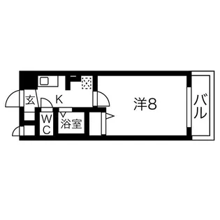 ベル名駅【6階】の間取り