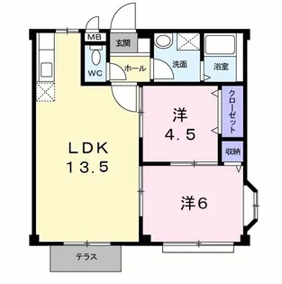 リバーサイドみうらII【1階】の間取り