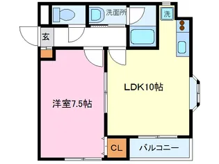 ヴィブレヴィスタシアB【3階】の間取り
