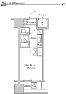 プライムアーバン大崎【6階】の間取り