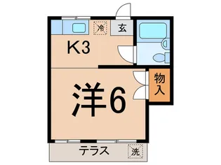 レジデンスN大岡山【1階】の間取り