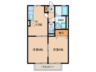 パストラーレ B棟【2階】の間取り