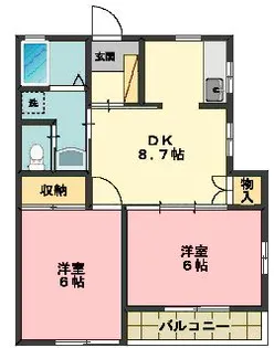 サン・リエール【2階】の間取り