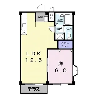 グリーンパークII【1階】の間取り