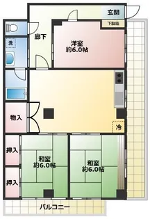 河内屋ビル【3階】の間取り