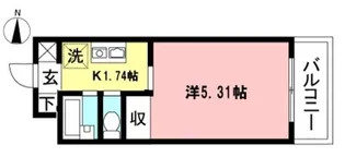 パールハイツ向ヶ丘【3階】の間取り
