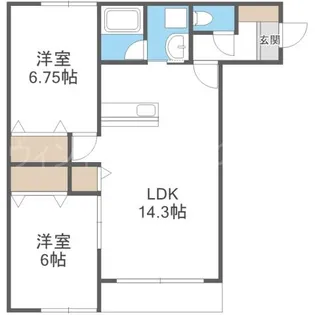 カーサフェリーチェ【3階】の間取り