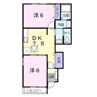 クリオコート III【1階】の間取り