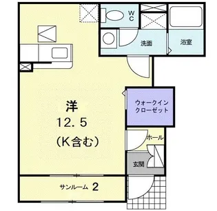 フルールIV【1階】の間取り