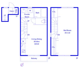 サニーサイドコートBの間取り