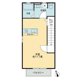 ベルリード花ノ宮【2階】の間取り