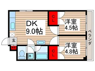 ローゼット新小岩【3階】の間取り