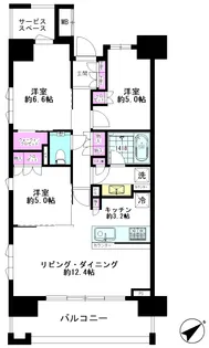 パークホームズ押上ザレジデンス【8階】の間取り