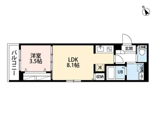 アーバンレジデンス NII【2階】の間取り