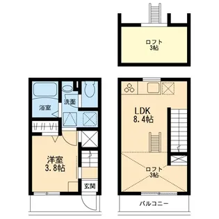 神奈川県川崎市中原区上丸子山王町1【一戸建】の間取り