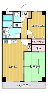 エクセリア駅南【7階】の間取り