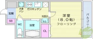 プランドビル本町【9階】の間取り