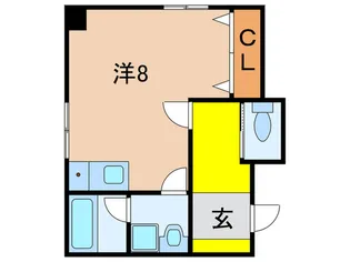 ニュ-コ-ベビル【4階】の間取り