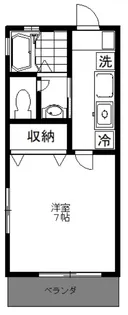 メゾン栗山大井町【2階】の間取り