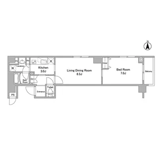 東京都新宿区高田馬場2【マンション】の間取り