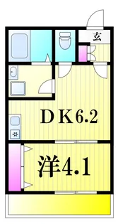 メグリオ新松戸III【1階】の間取り