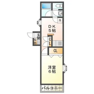 パークサイドマンション【4階】の間取り