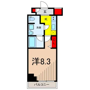 ARCOBALENO KANAMACHI II【8階】の間取り